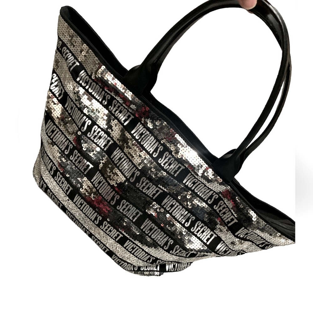 Victoria Secret Silver/Black Tote